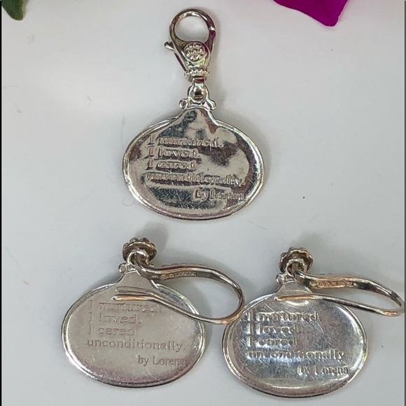 Sterling/ 14K Tagliamonte Earrings & Pendant - Picture 3 of 7